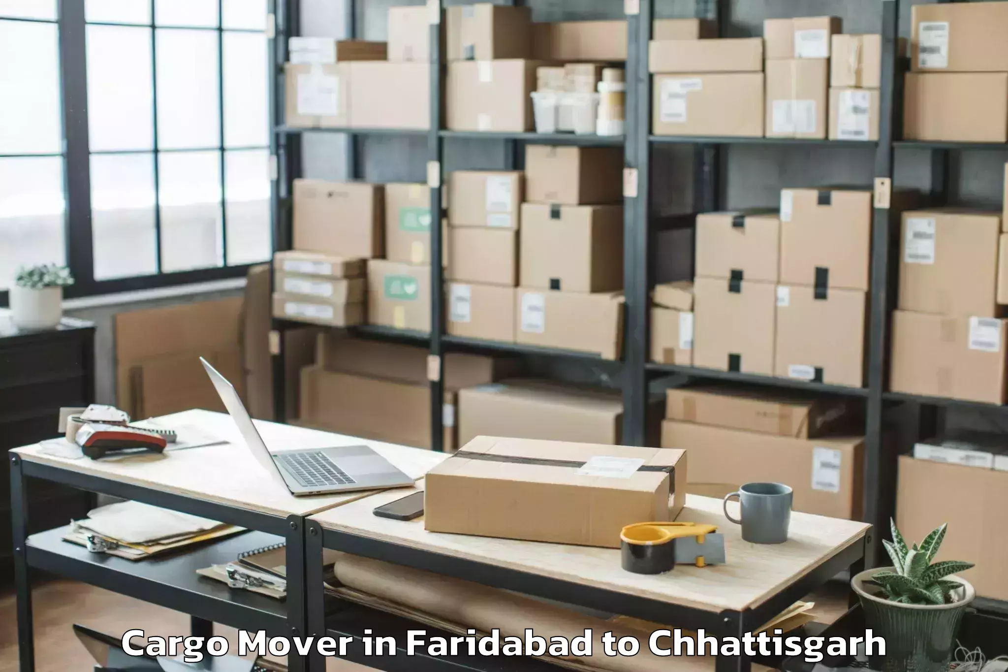 Top Faridabad to Bastanar Cargo Mover Available